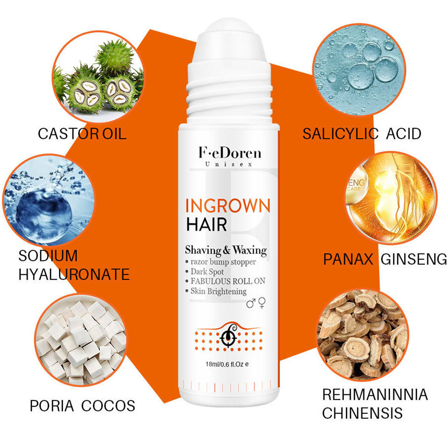 Conveniently Apply Roller Hair In-growth For Men