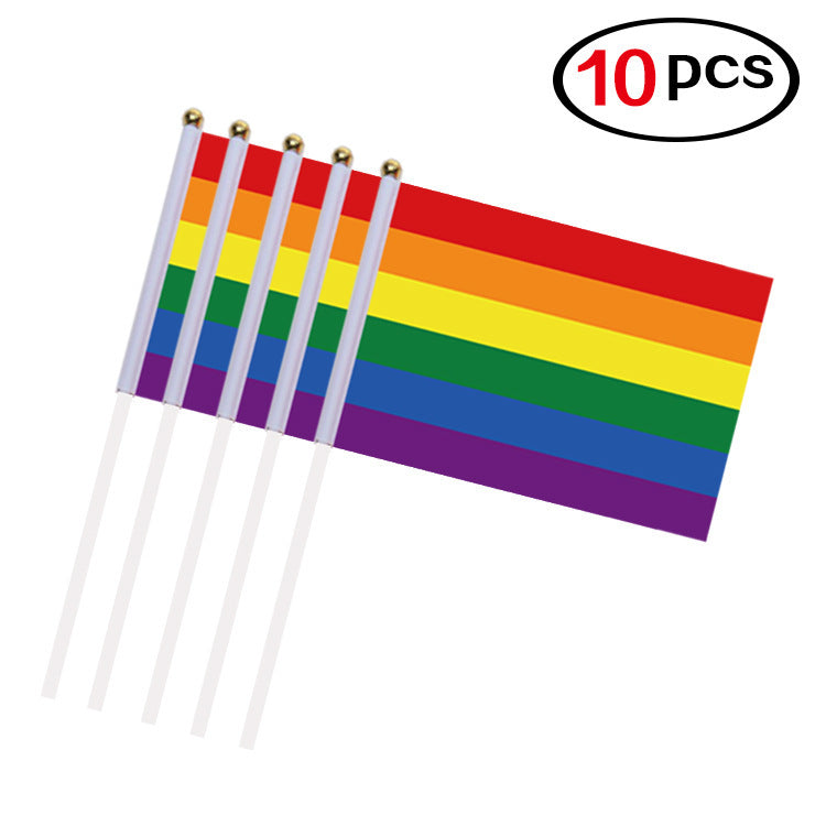 Gay Pride Flags Easy To Hold Mini Small Rainbow Flags