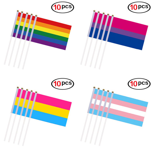 Gay Pride Flags Easy To Hold Mini Small Rainbow Flags