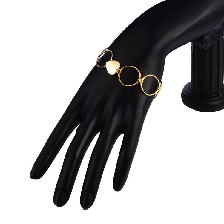 Love Bracelet-shaped Net Red Lesbian Folding Gold Lord Ring