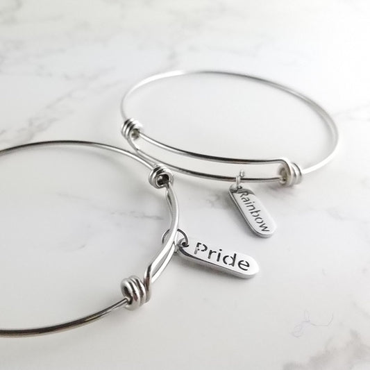 Rainbow Pride Couple Bracelet Titanium Steel