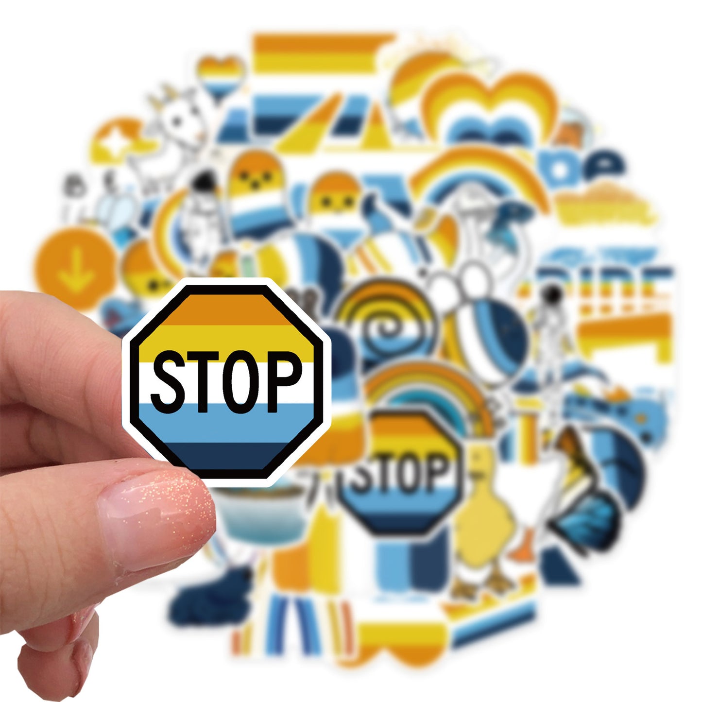 52pcs Colorful Pride Mixed Graffiti Stickers